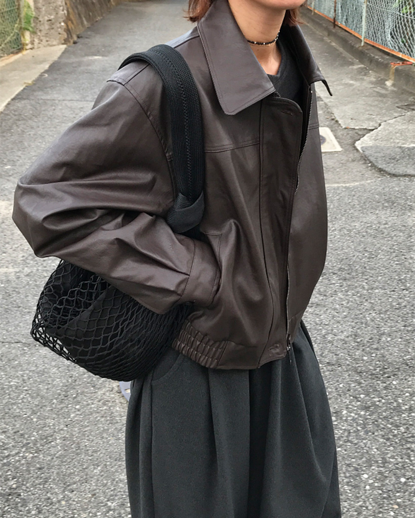 クロップドレザージャケット | ファッション通販サイト NUGU