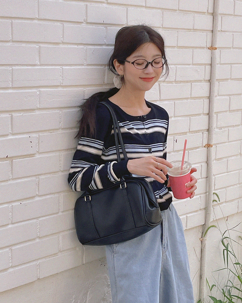 ストライプニットカーディガン | ファッション通販サイト NUGU