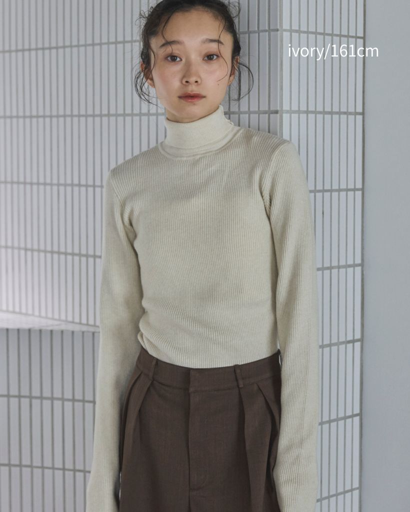 新品☆ハイネックハンドニット ハンドウォッシャブル】ベーシックハイネックニット | ファッション