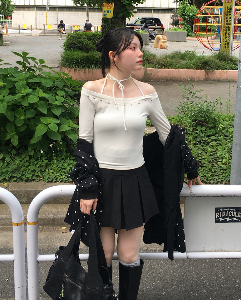 【関税込み】SJYP ブルー ミニスカート ミニスカート .-- LILA （オープンブルー） -MANGO - マンゴ公式