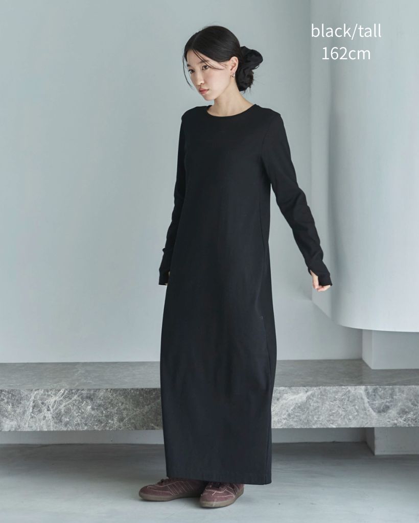 TALL/2Tサイズあり】カットリブロングワンピース | ファッション通販