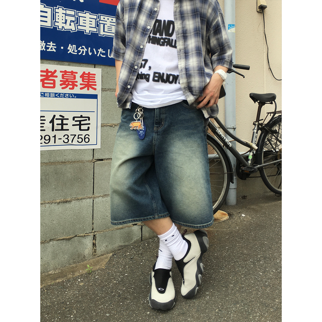 order ハーフデニム　パンツ　ルーズデニム　ジョーツ　Lサイズ order ハーフデニム パンツ ルーズデニム ジョーツ Lサイズ