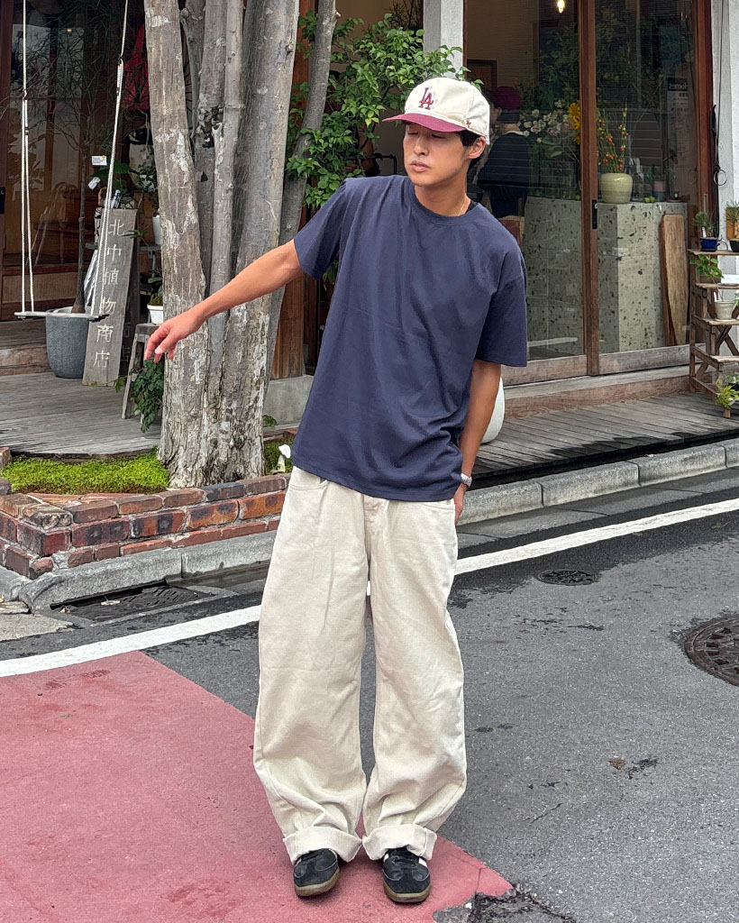 ユニセックス ワイドコットンパンツ | ファッション通販サイト NUGU