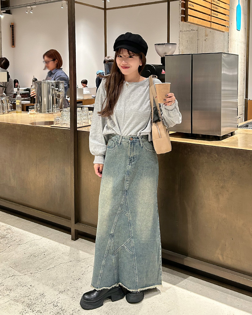 マキシデニムロングスカート | ファッション通販サイト NUGU
