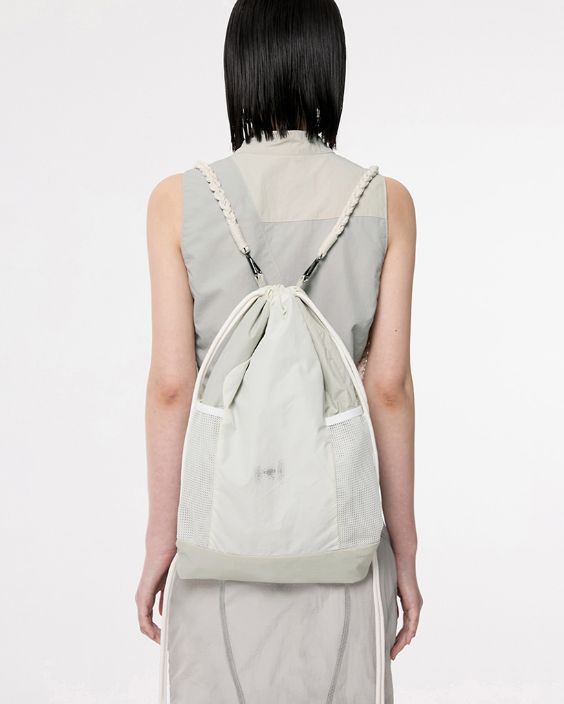 ★FLARE UP★ Wave Handmade Gym Sack Cream FL724 MUSINSA | FLAREUP Wave Handmade Gym Sack - Cream (FL-724)