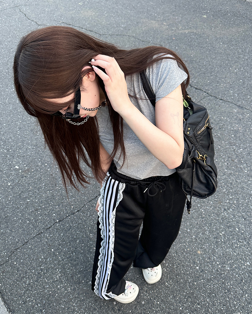 フリルラインスウェットパンツ | ファッション通販サイト NUGU