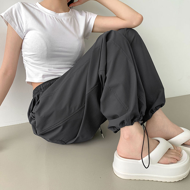 2WAYストリングナイロンバルーンワイドパンツ | ファッション