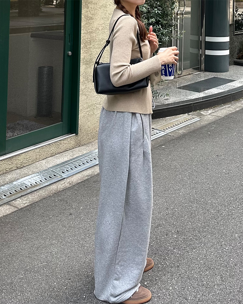 サイドインタックワイドスウェットパンツ | ファッション通販サイト NUGU