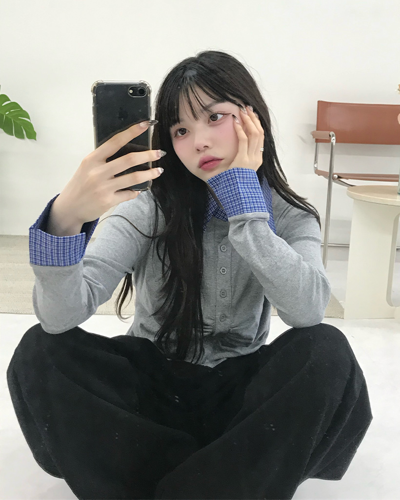 かぐれ　チェックシャツカーディガン かぐれ（カグレ）の「チェックシャツカーディガン（シャツ