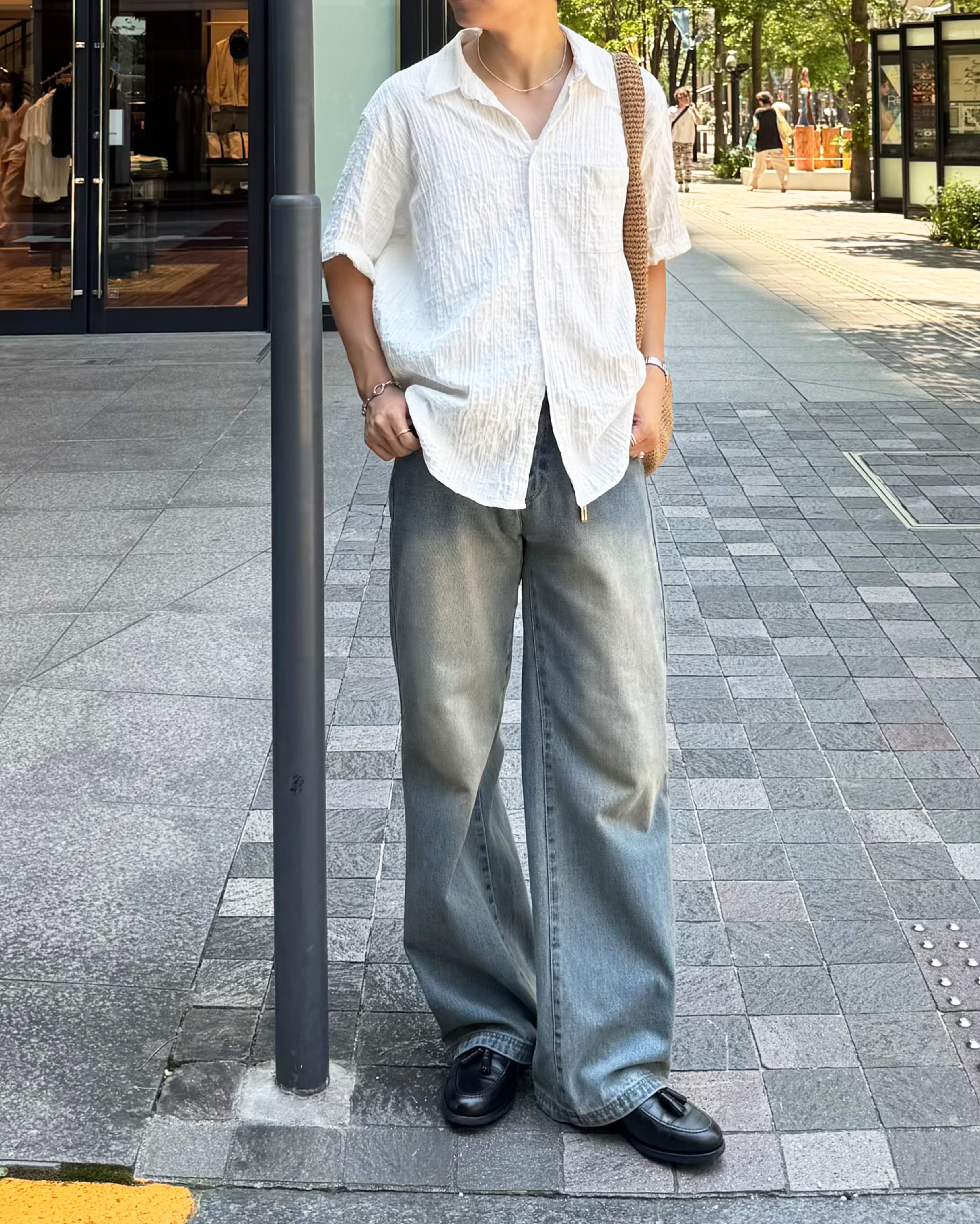 ベイクルーズ リネン ベージュ ショートスリーブシャツ SENSE OF PLACE by URBAN RESEARCH シャツ 「ユニセックス