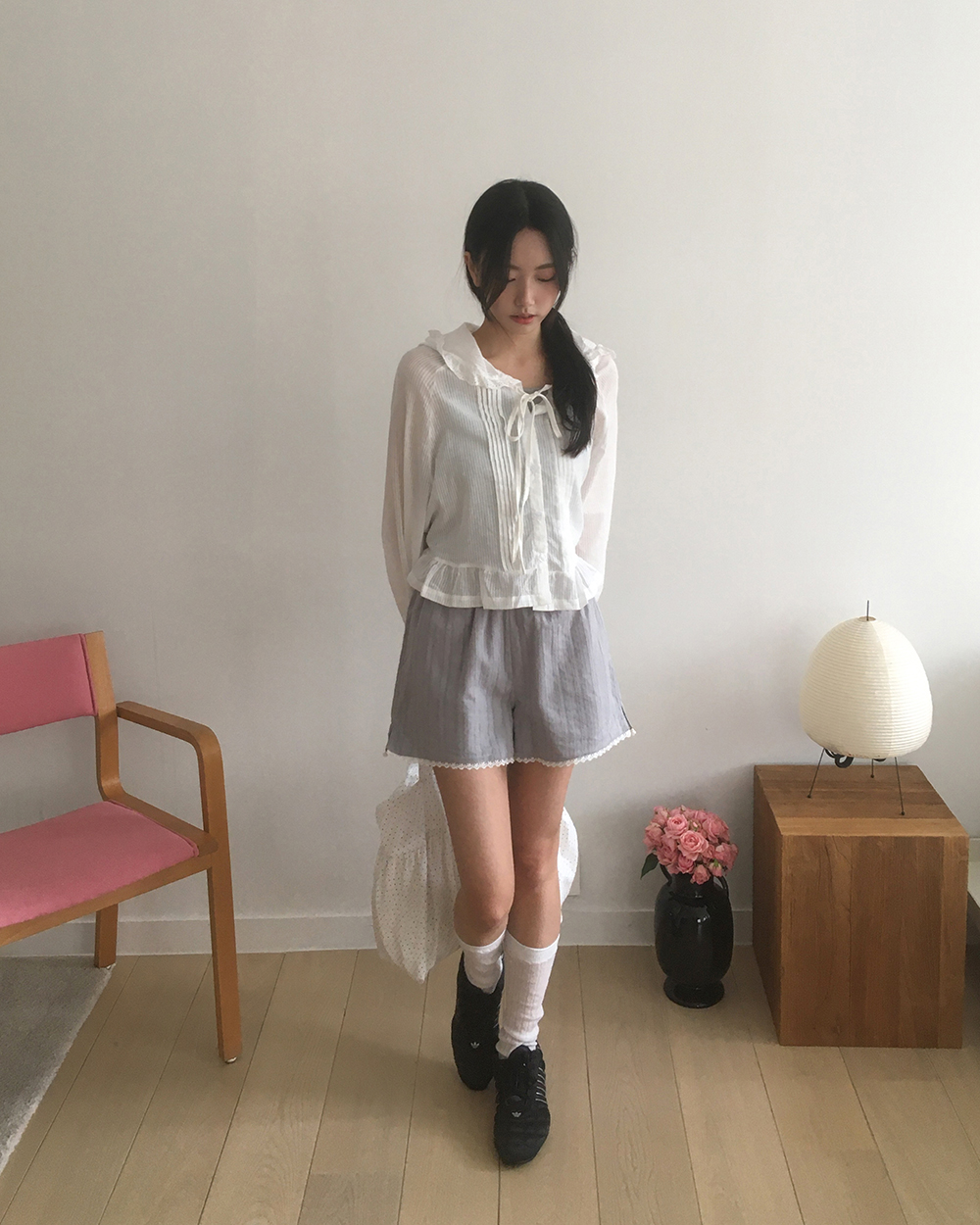 レースフリルフード付きシャツ | ファッション通販サイト NUGU