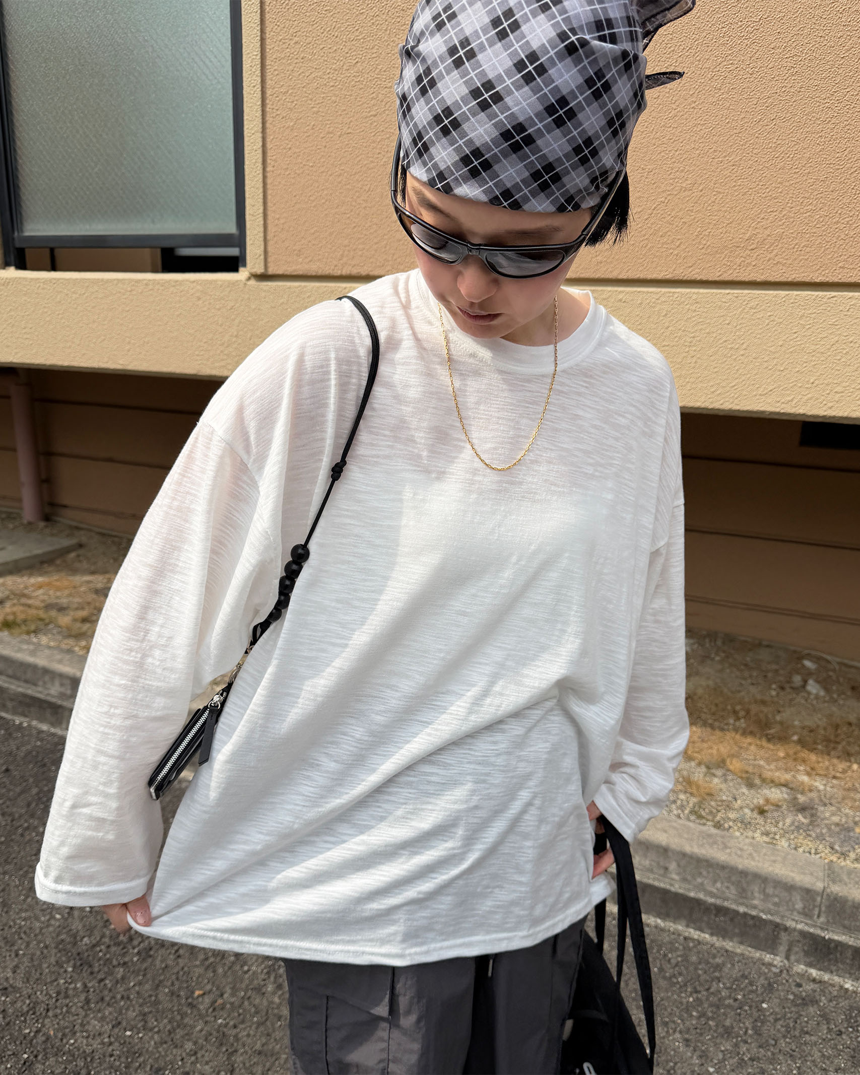 オーバーサイズシースルーTシャツ