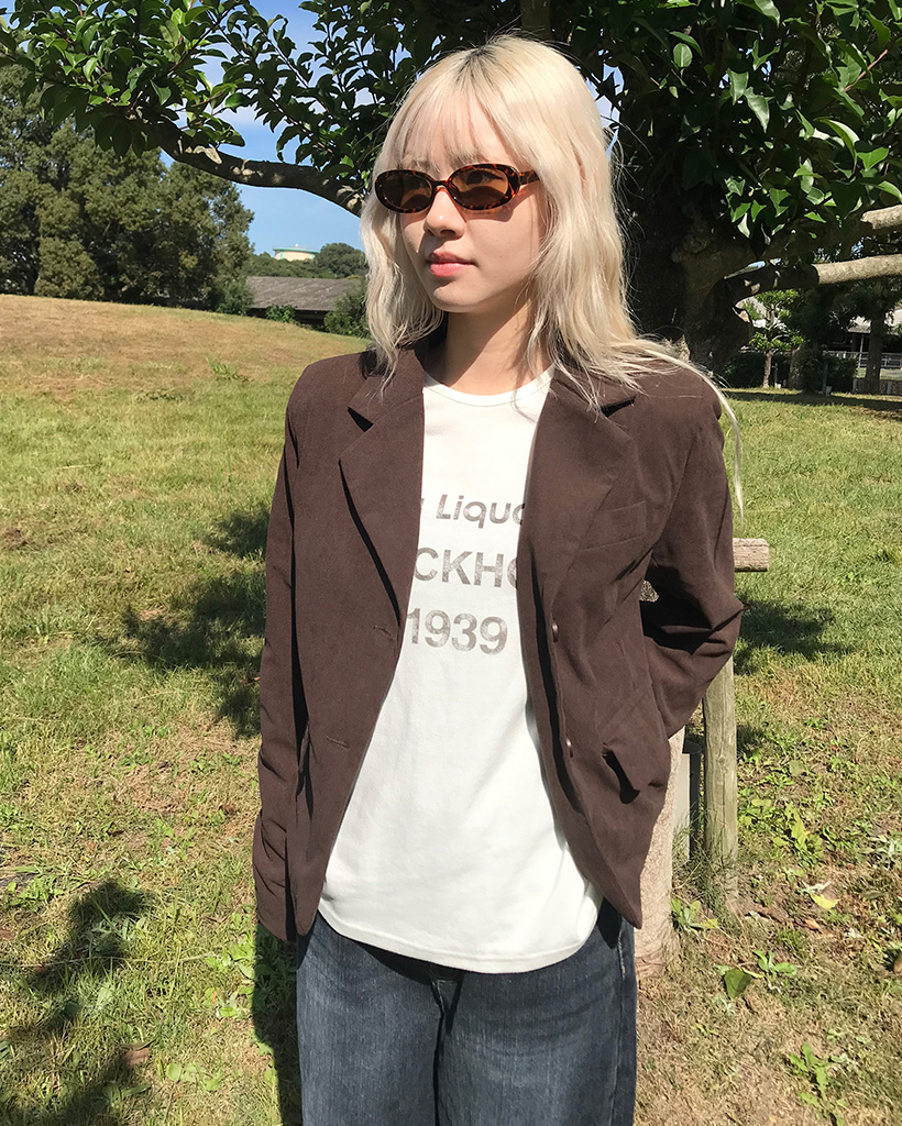 コーデュロイショートテーラードジャケット