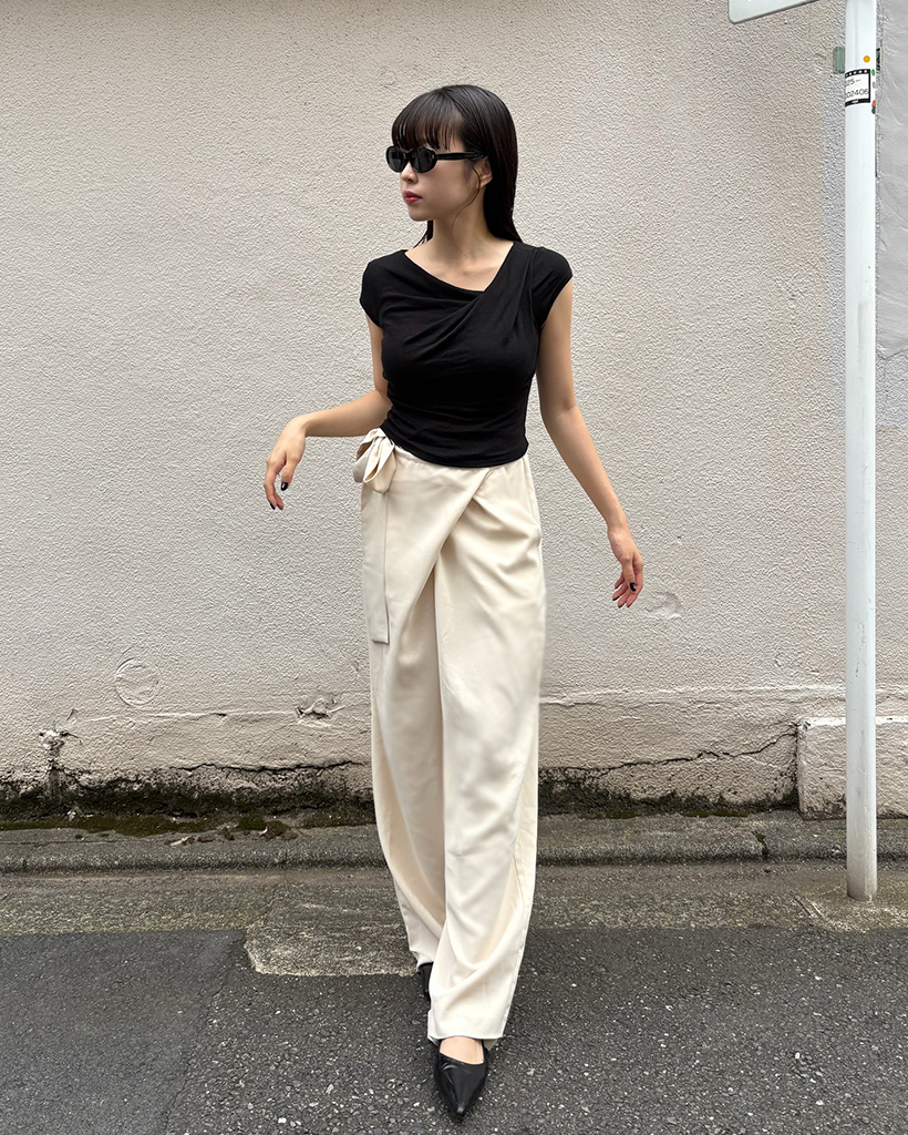 トップス yukayuka Amazon | [ココアンドユカ] セクシー 胸元 開き チャック 半袖
