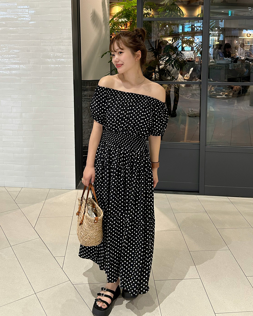 PASCAL MARIE DESMARAIS オフショルダーロングワンピース PASCAL MARIE DESMARAIS オフショルダーロングワンピース