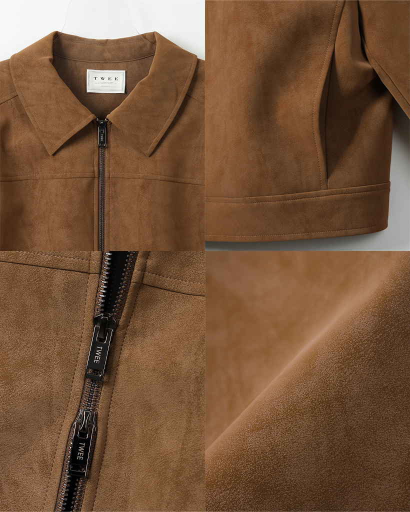 ジャケット・アウター totot Itto Leather Crop Jacket [Suede