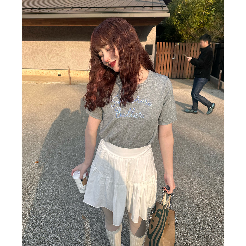 希少 クレージュ アイコン ロゴ ニット 半袖 春夏 21 38 ホワイト 希少 クレージュ アイコン ロゴ ニット 半袖 春夏 21 38