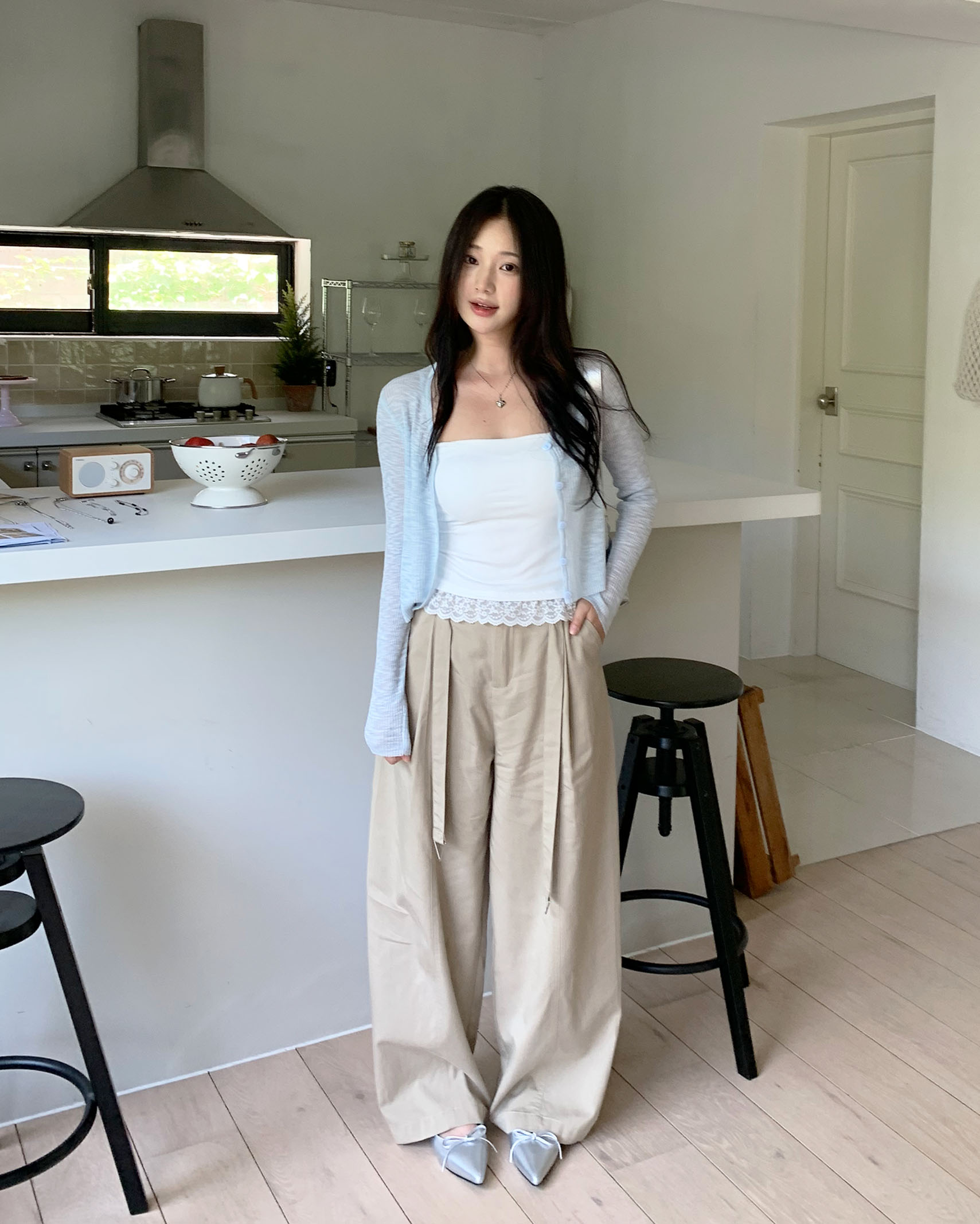 ベルトポイントワイドパンツ | ファッション通販サイト NUGU