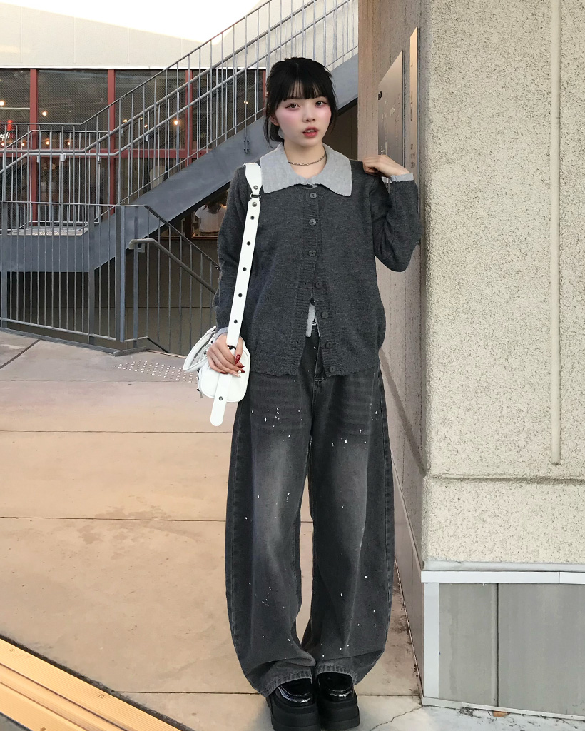 レイヤードニットカーディガン | ファッション通販サイト NUGU