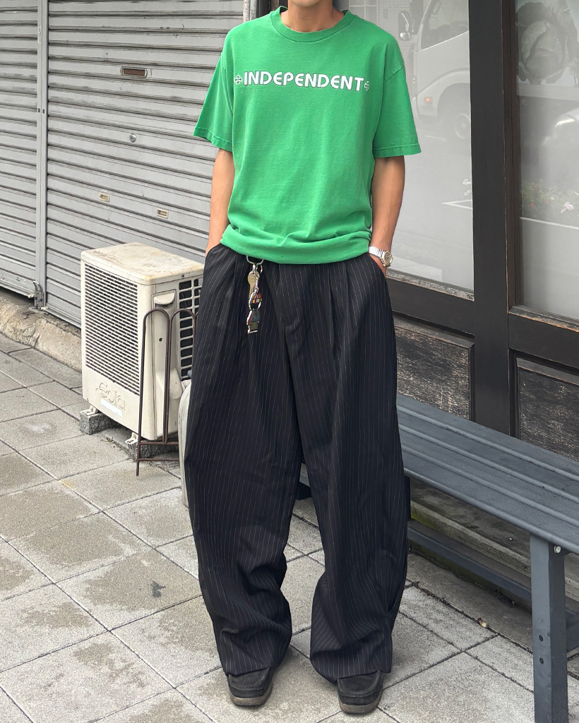 BEST 50] （ユニセックス）ダブルタック入りストライプ