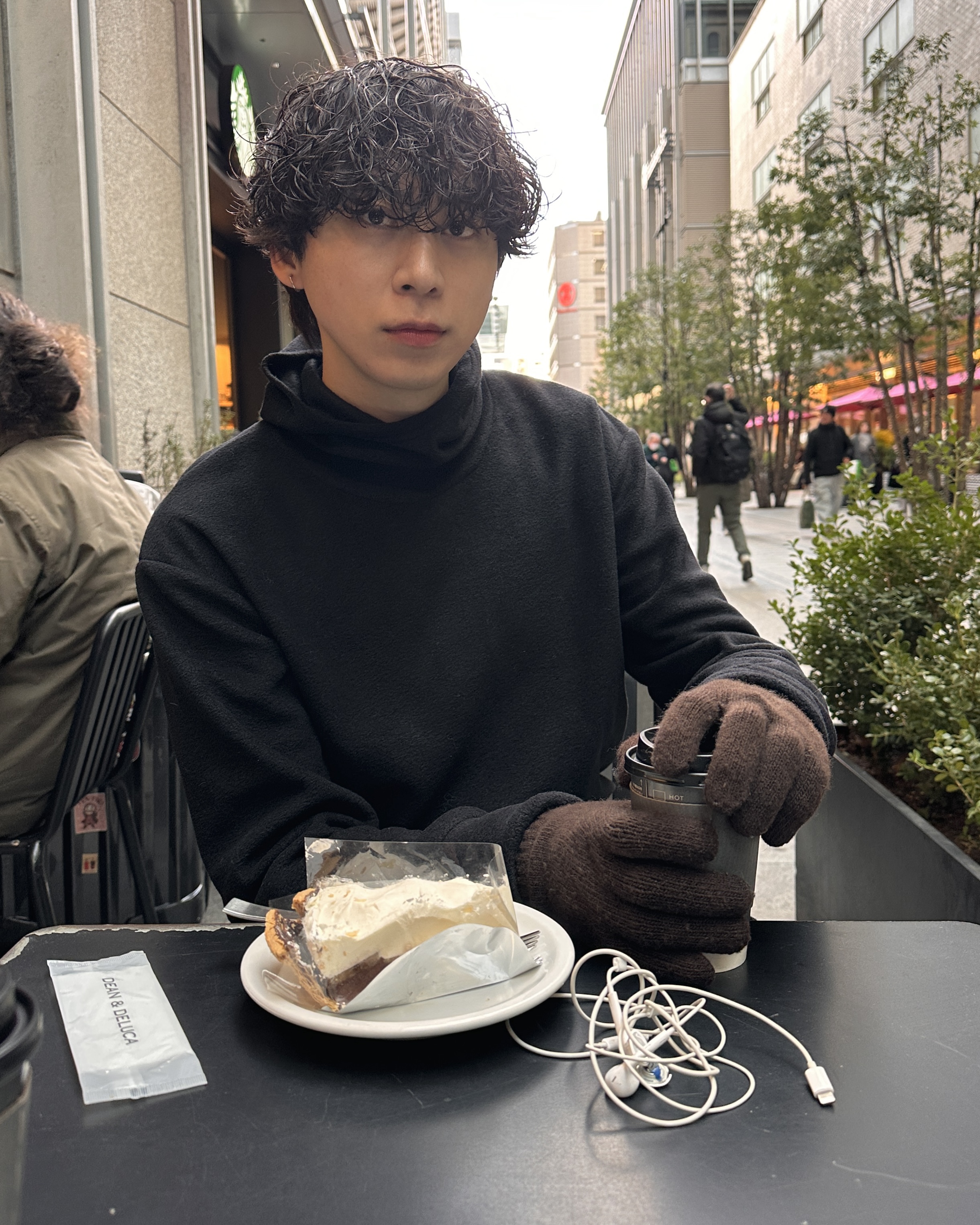 ハイネックポイントフリースフード