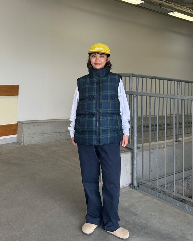 チェックショートダウンベスト | ファッション通販サイト NUGU