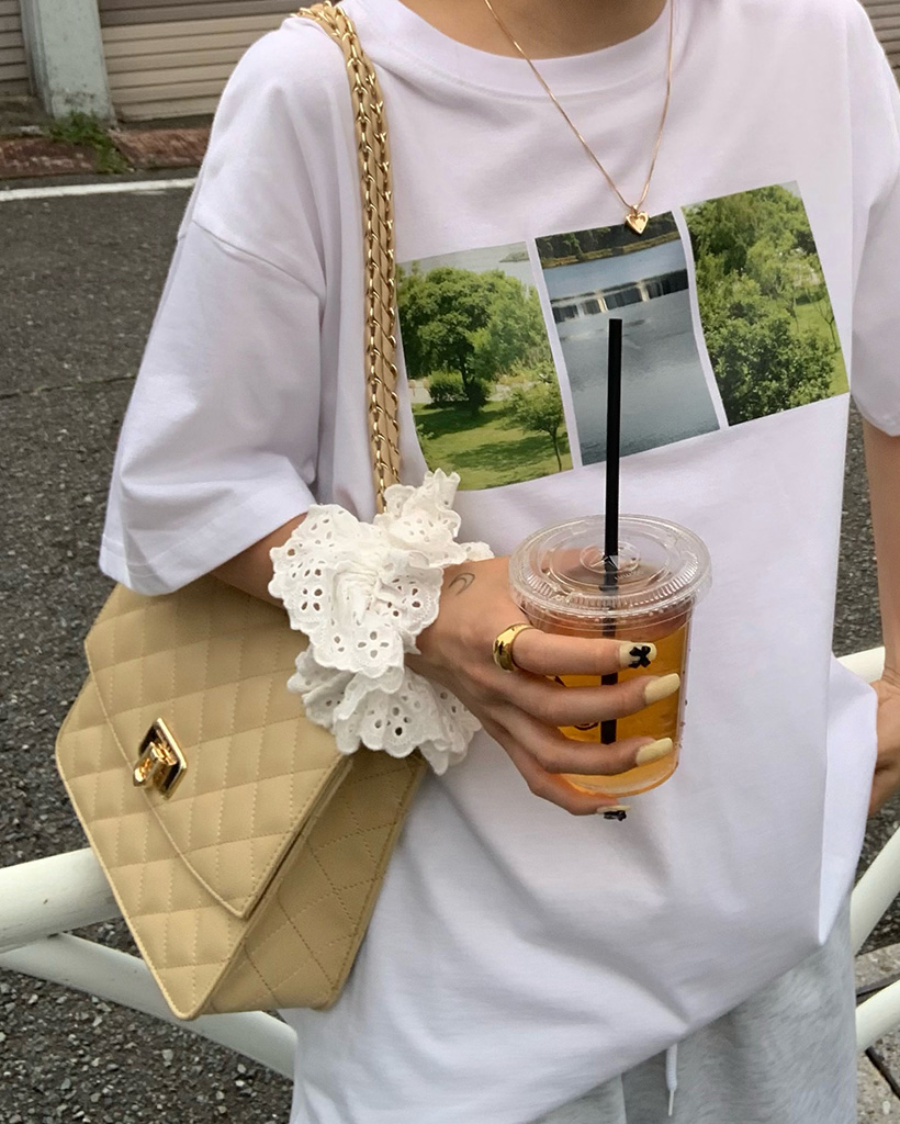 売れ筋がひ贈り物！ ツリープリントオーバーフィットハーフスリーブTシャツ テーブル・チェア・ハンモック