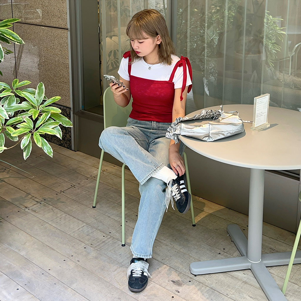 リボンストラップトップスケイナリタ