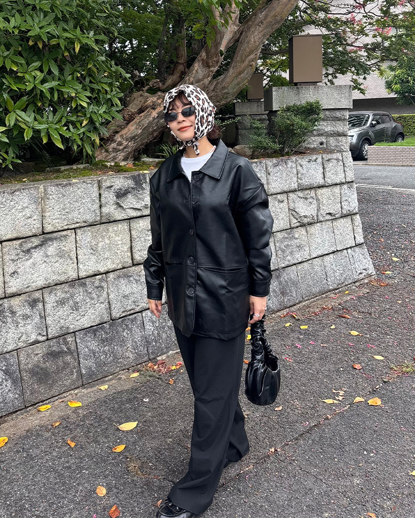 オーバーフィットルーズレザージャケット | ファッション通販サイト NUGU