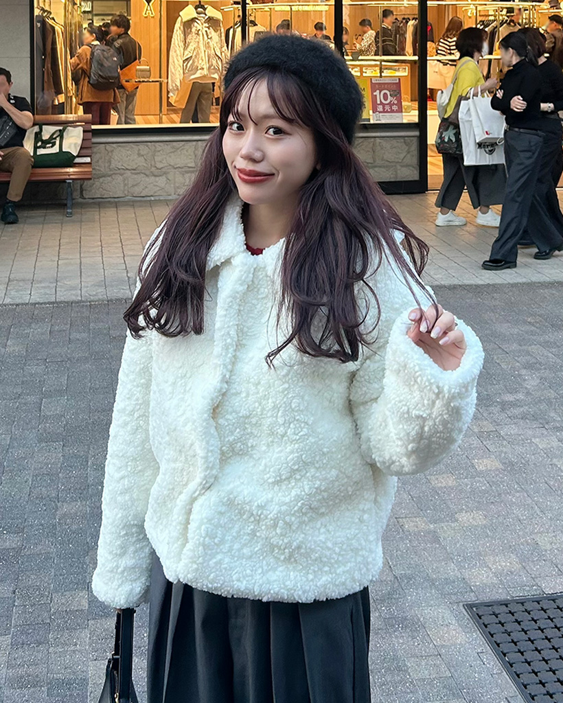 カラーボアジャケット | ファッション通販サイト NUGU