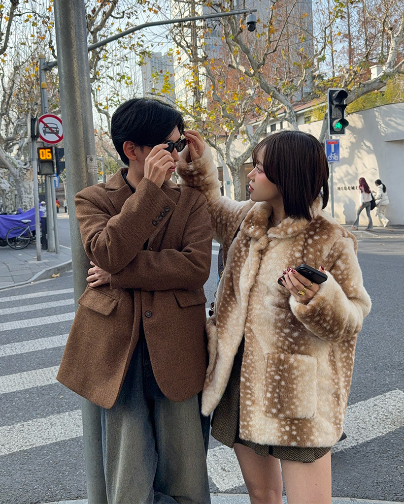 スノードットフェイクファージャケット | ファッション通販サイト NUGU