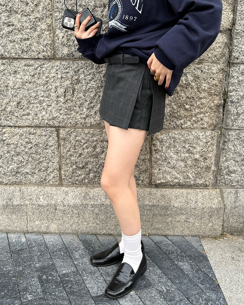 チェックパターンミニスカート | ファッション通販サイト NUGU