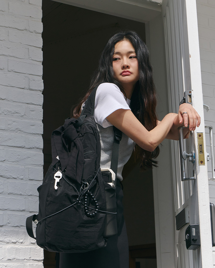 Humtigar さま　黒 ナイロン バックパック ORIGINAL) ライトナイロンバックパック(black) | ファッション
