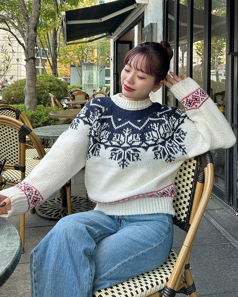 スノーノルディックニット | ファッション通販サイト NUGU