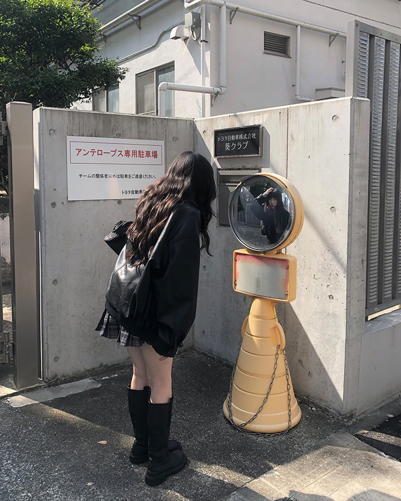 専用　オーバーサイズフェイクレザーブルゾン ベーセーストック B.C STOCK オーバーサイズフェイクレザー