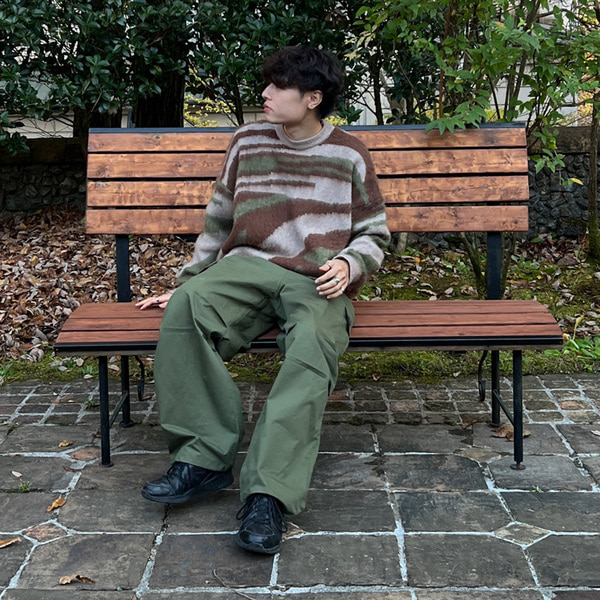 00s ABAHOUSE 立体裁断 マルチポケット カーゴパンツ Y2K 茶色