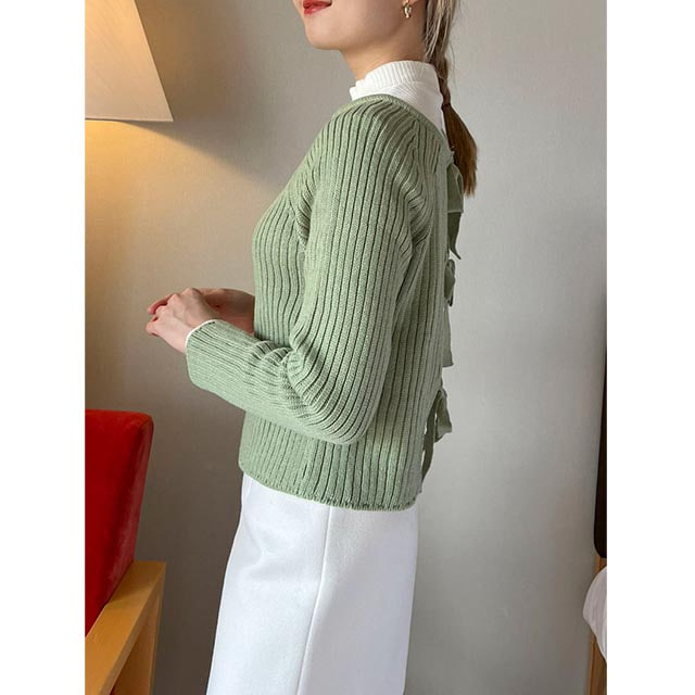2way cute ribbon cardigan | ファッション通販サイト NUGU