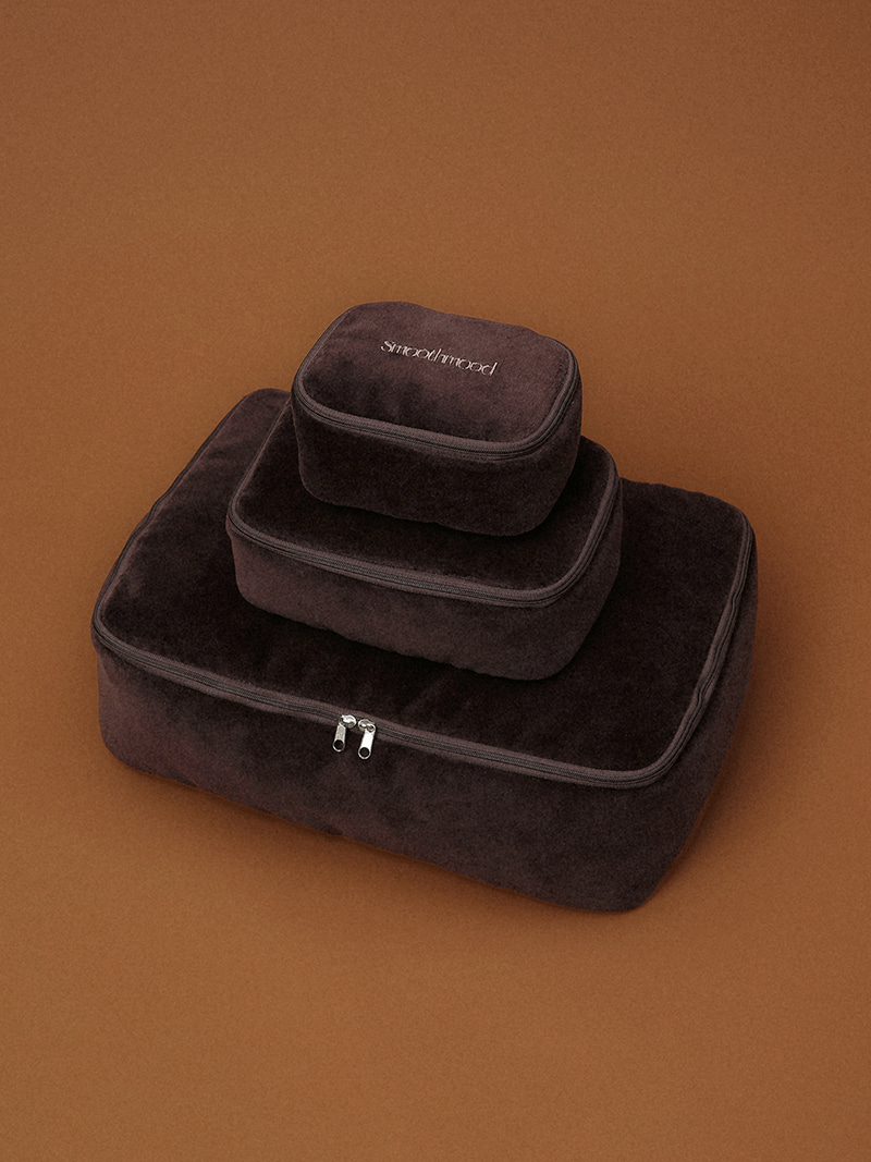 Smoothmood Logo Vanity Case Brown