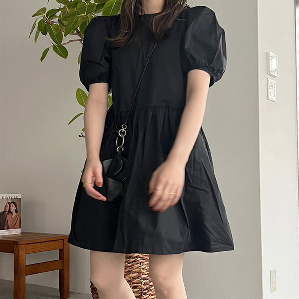 nugu ブークレパフスリーブミニワンピース ブークレパフスリーブミニワンピース | ファッション通販サイト NUGU