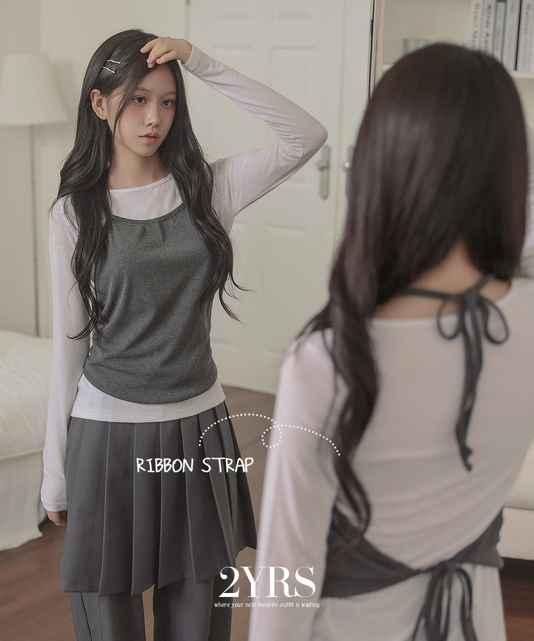 バックレスホルターネックビスチェ