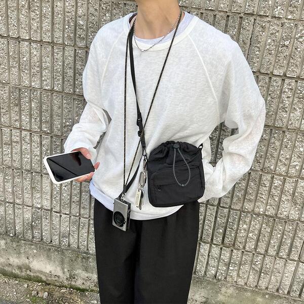 SEVENTEEN x Nukak ストリングクロスバッグ アップサイクリング SEVENTEEN x Nukak ストリングクロスバッグ アップサイクリング