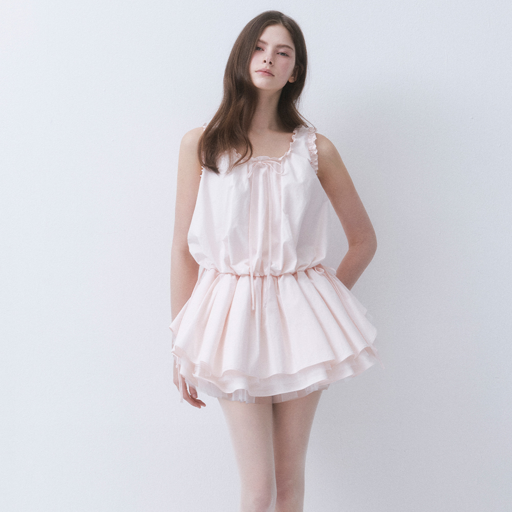 CLOUD FRILL RIBBON DRESS_TT6S605LP