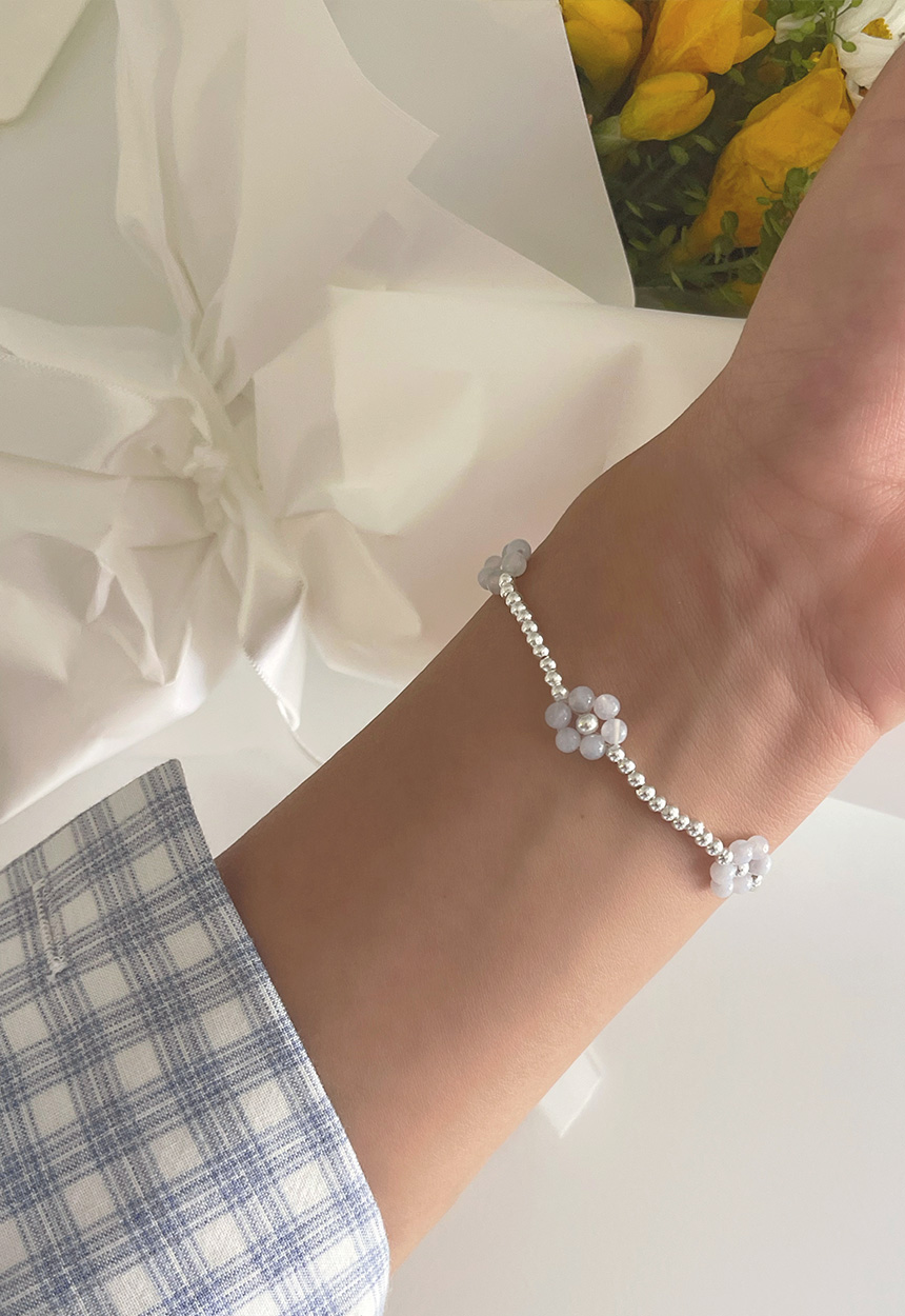 シルバー925]アクアマリンシルバーブレスレット | ファッション通販