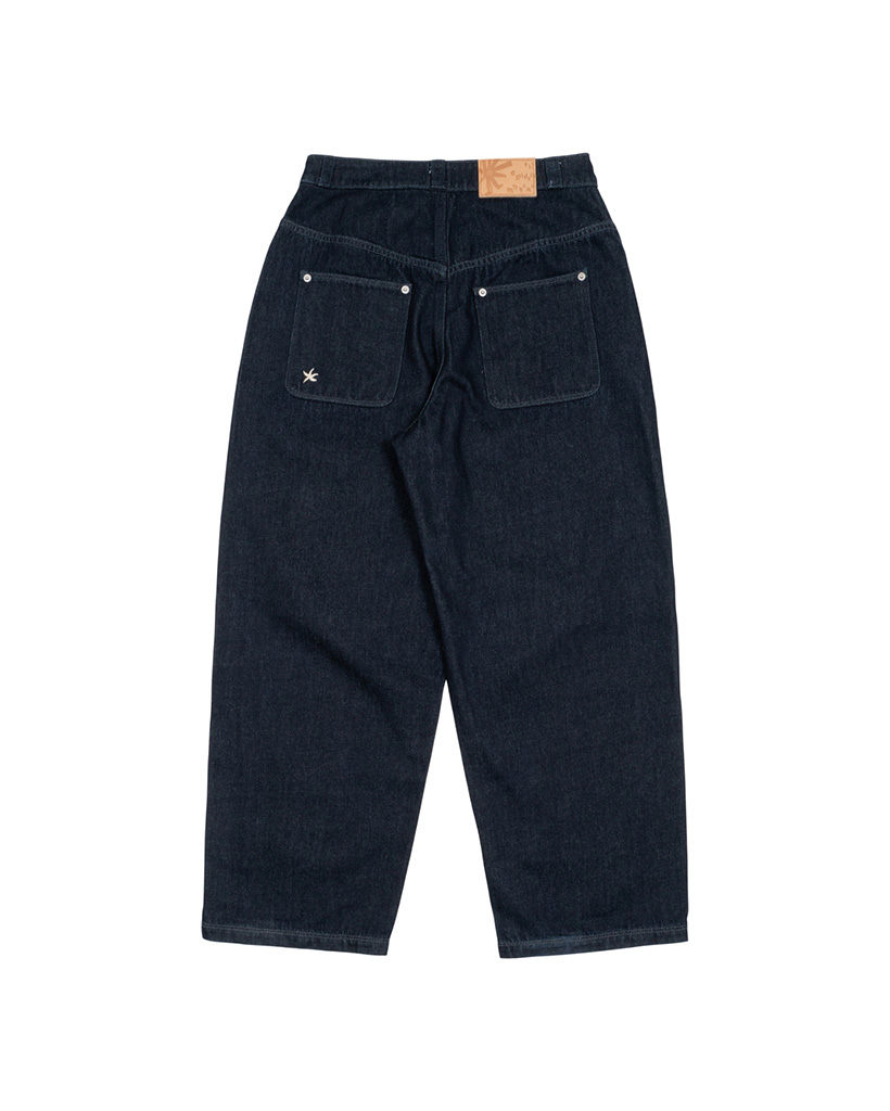 TCM curved raw denim pants (blue) | ファッション通販サイト NUGU