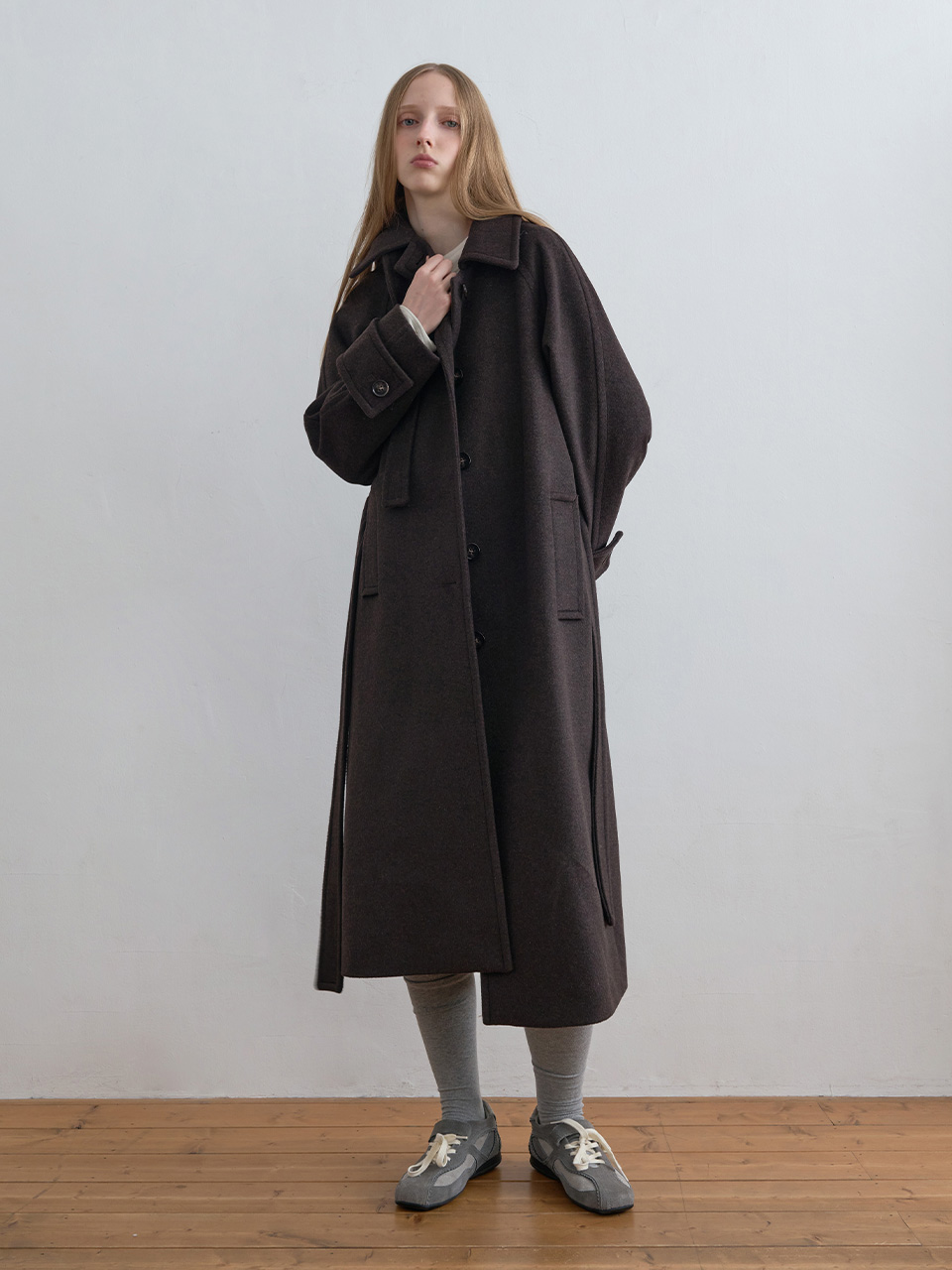 Wool Balmacaan Coat Dark Brown | ファッション通販サイト NUGU