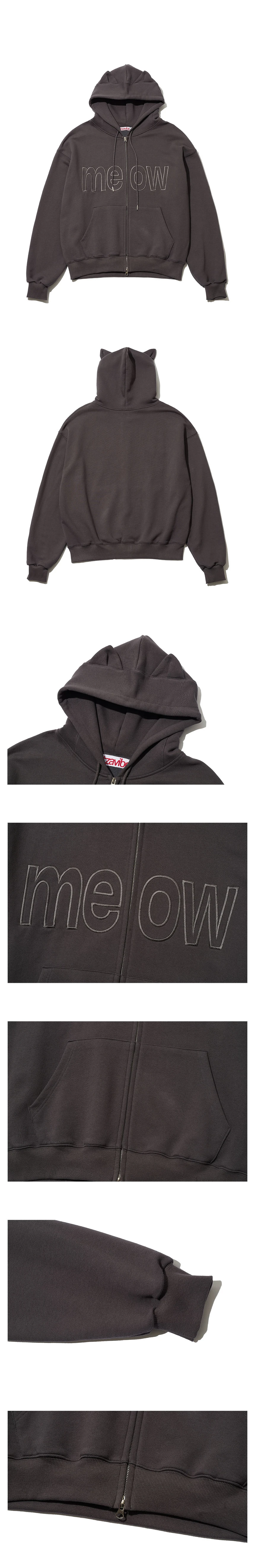 4. 제품 누끼컷_2MEOW CAT EAR HOODIE ZIP UP CHARCOAL.jpg