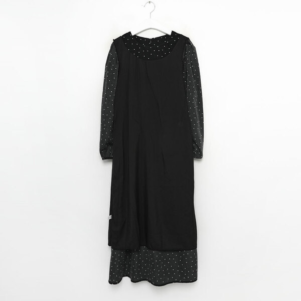 ドットロングワンピース | ファッション通販サイト NUGU