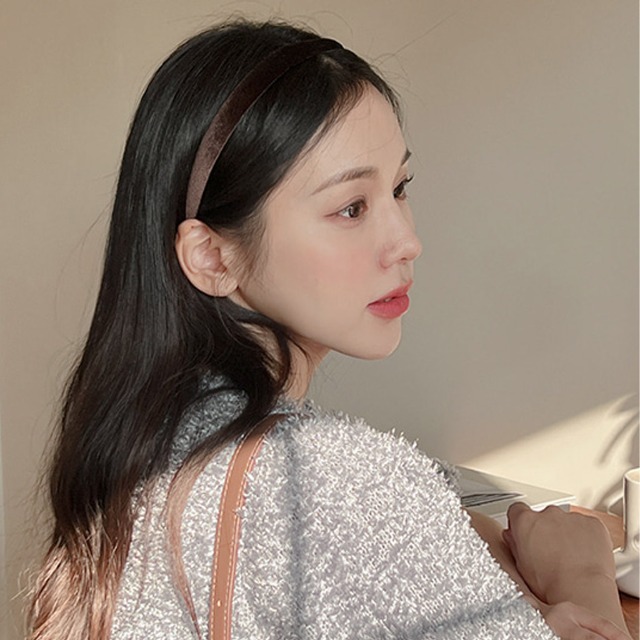 COUDRE クードル　ベロア　カチューシャ Heartdance カチューシャ パールビジュー付きベロアカチューシャ