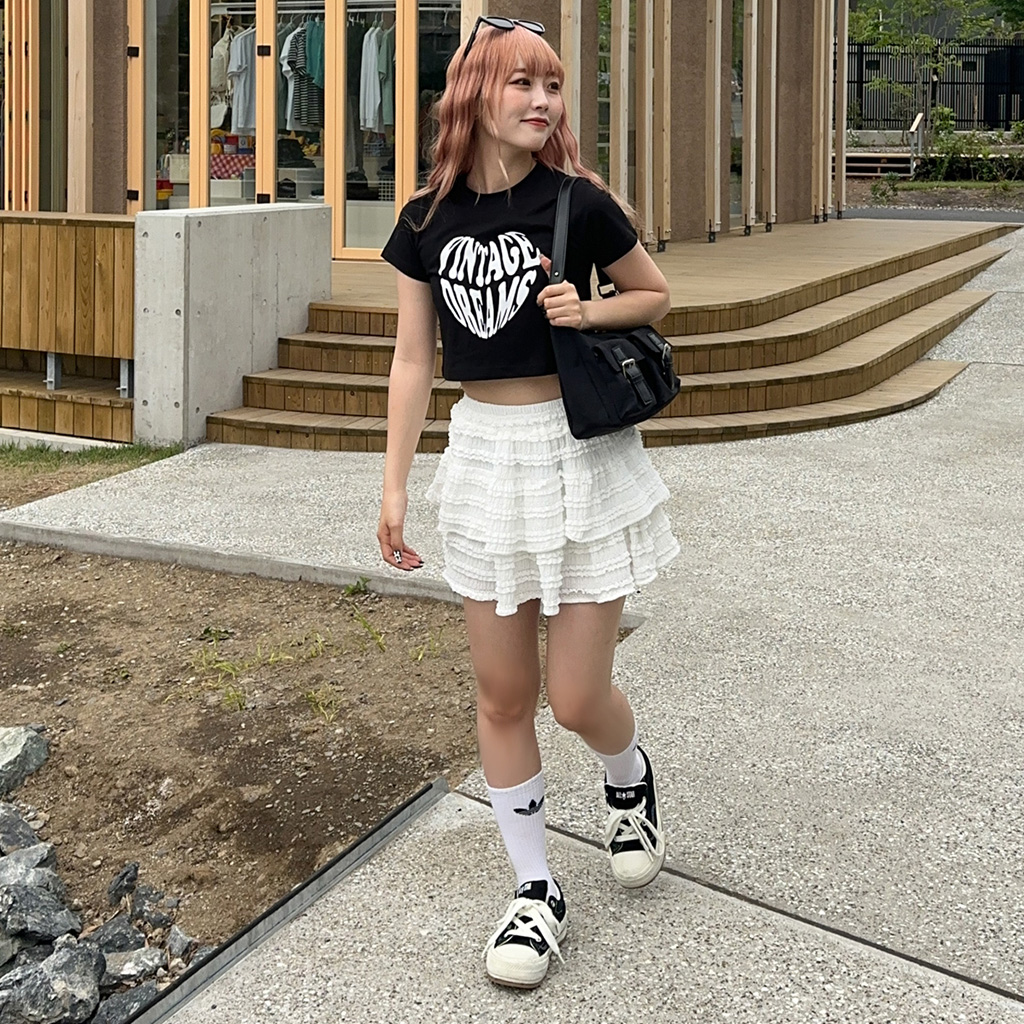 国内発送/ギフトOK☆Since Then☆ティアード ミニスカート☆ ティアードミニスカート | ファッション通販サイト NUGU
