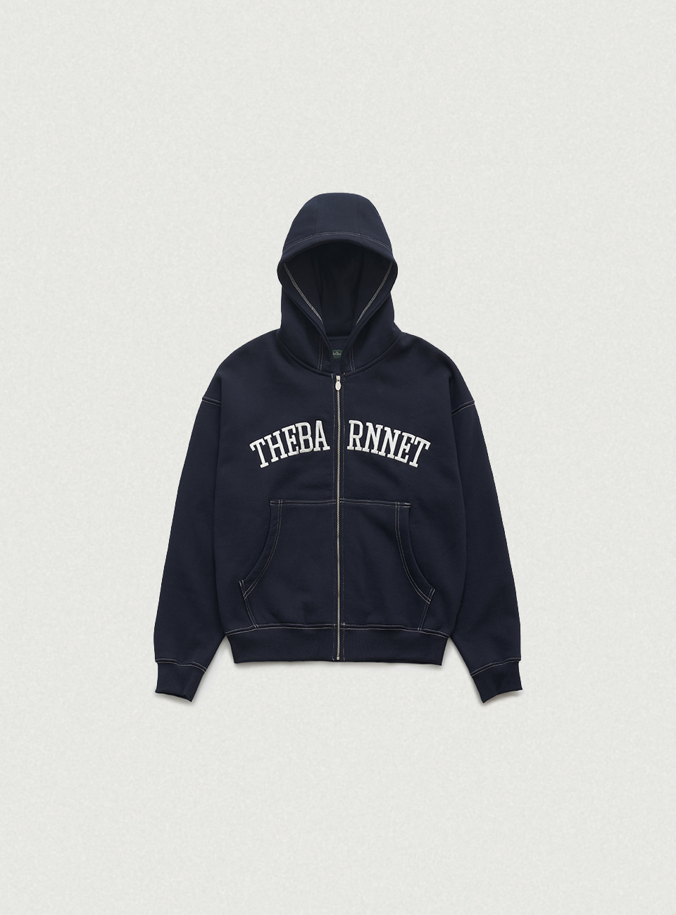 Warm Campie Sweat Zip-Up Hoodie_Navy